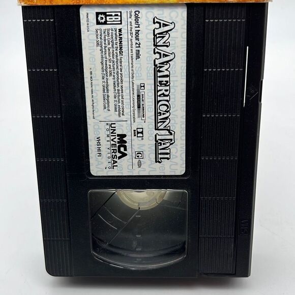 An‎ American Tail VHS Steven Spielberg Don Bluth 1987 - Picture 3 of 3